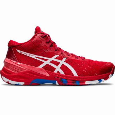 Férfi Asics Sky Elite FF Mt Retro Tokyo Röplabda Cipő AS0412798 Piros/Fehér